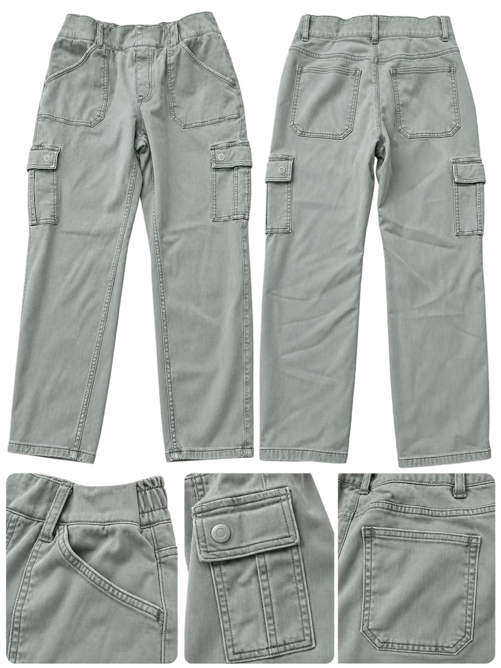 Womens Cargo Pants in Sage